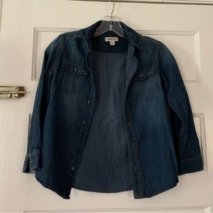 Boys Button Down Cherokee Denim Shirt